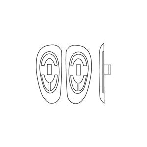 D-Shape Silicone High Quality Nose Pads