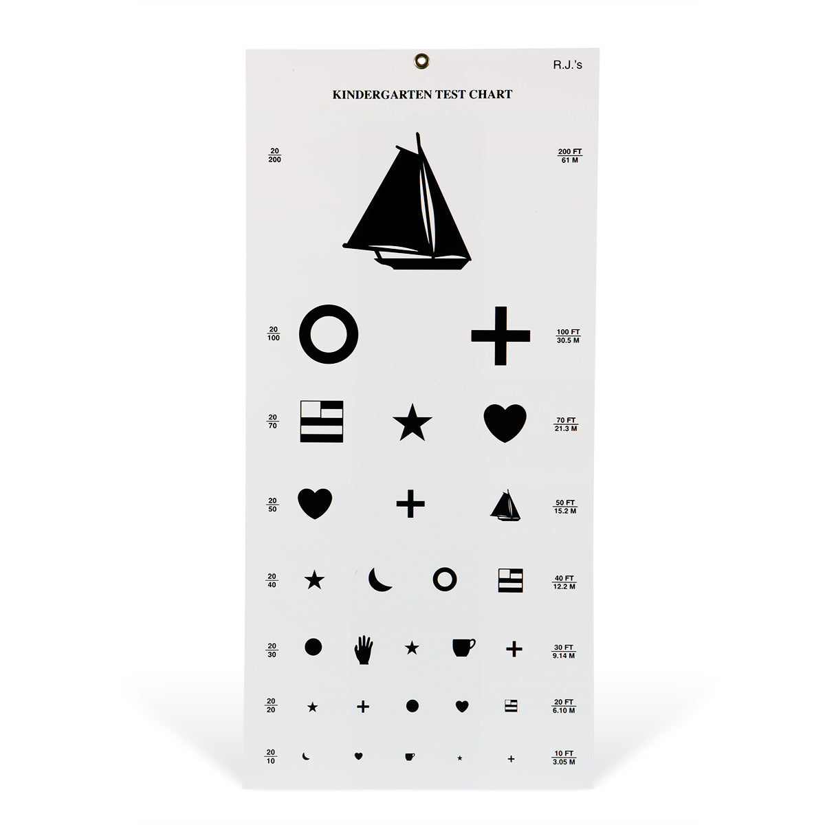 Kindergarten Eye Chart