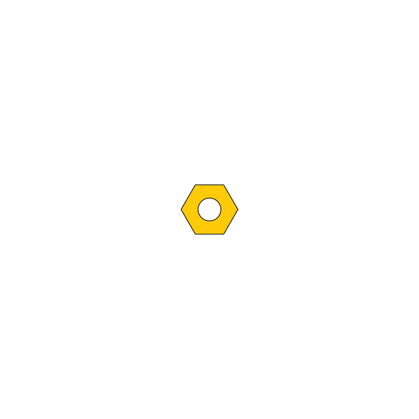 Hexnut for Eyeglass Screw #1524