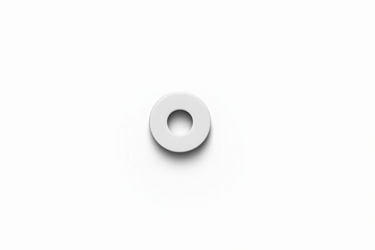 Arandela de plástico blanca para tornillo largo de gafas n.° 1526