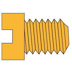 2.0 x 1.4 x 4.0 Gold Eyewire Screw #1580