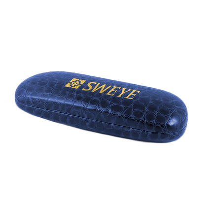 Crocodile Finish Clam Shell Eyeglass Case #5701