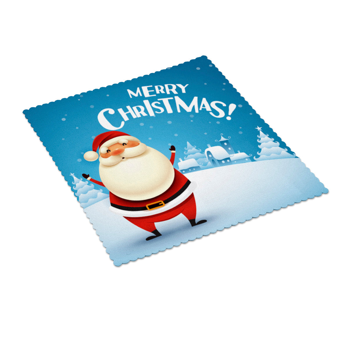 Image of Santa in snow scene
