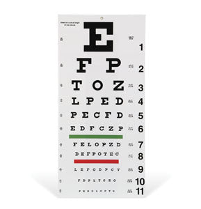 Eye Chart - 20' Foot Snellen